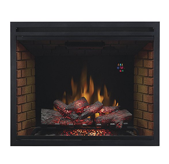 ClassicFlame 39EB500GRA 39" Traditional Built-in Electric Fireplace Insert, Dual Voltage Option