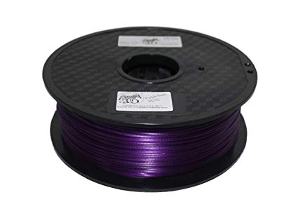 COLOR ME 3D HAZE FILAMENT Quality 3D Printer PETG Filament Purple Haze (Amazing Purple Color-Prints Like Glass-HIGHER HEAT)-1KG (2.2 LBS) Made in The USA 1.75 mm  /- 0.05 mm Accuracy- Purple Haze PETG