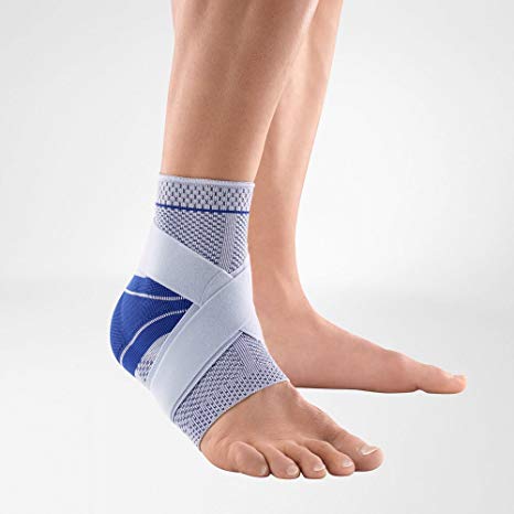 Bauerfeind - MalleoTrain Plus - Ankle Support - Extra Stability for The Ankle Joints and Tendons - Left Foot - Size 2 - Color Titanium