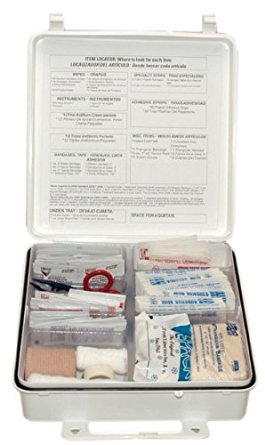 Pac-Kit by First Aid Only 6088 165 Piece #50 ANSI First Aid Kit, Weatherproof Plastic Case