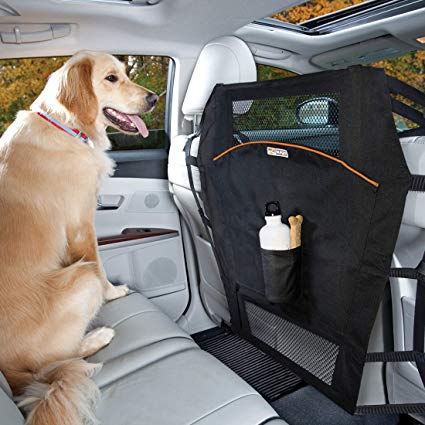 Kurgo Backseat Dog Car Barrier for Cars & SUVs – Mesh Opening – Easy Installation
