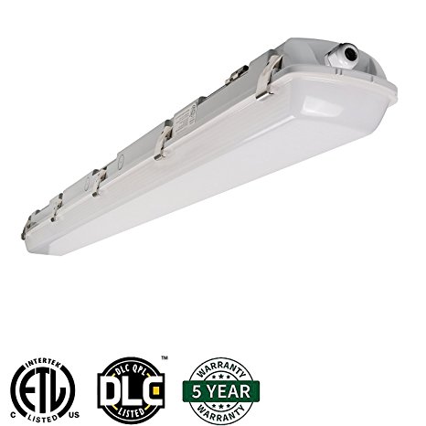 Hykolity 4' LED Vapor Tight Weatherproof Light Fixture 40W [100W Equivalent] 4400lm 5000K IP66 Waterproof Industrial Grade Shop Light Cooler Lamp Outdoor Patio Porch Light