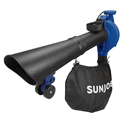 Sun Joe SBJ606E-GA-SJB 14 Amp 250MPH 4-in-1 Electric Blower/Vacuum/Mulcher/Gutter Cleaner, Dark Blue