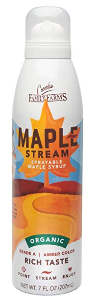 Coombs Family Farms Maple Stream Sprayable Maple Syrup Organic Grade A, Amber Color, 7-Ounce
