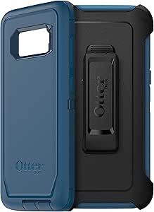 OtterBox Defender Series Screenless Edition Case for Samsung Galaxy S8 (Only) - Holster Clip Included - Non-Retail Packaging - Bespoke Way (Blazer Blue/Stormy Seas Blue)