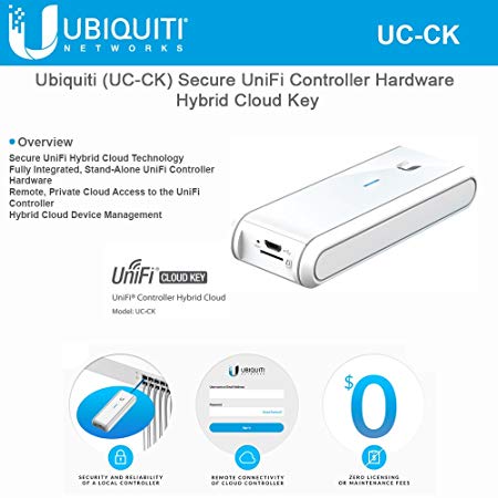 Ubiquiti (UC-CK) Secure UniFi Controller Hybrid Cloud Key, stand-Alone UniFi Controller Hardware
