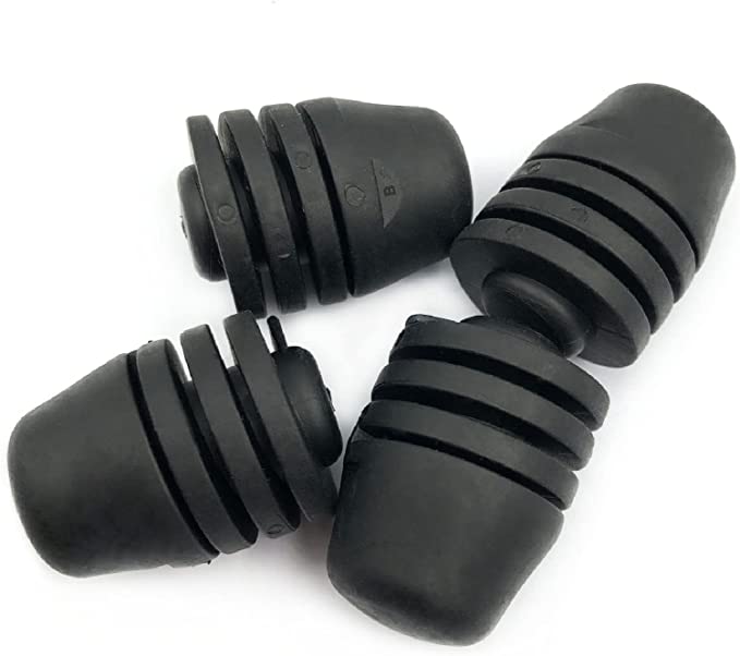 DEVMO 4pcs Hood Rubber cushion Bumper-Bonnet Cushion Spin Hood Bumper Stops Compatible with Cushion Stoppers Black Rubber