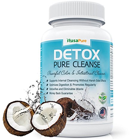 NusaPure Detox Pure Cleanse: Colon Cleanse for Weight Loss: For Digestive System and Colon Health: 90 Capsules
