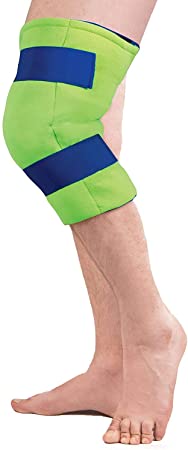 Polar Ice Large Knee Wrap Cold Therapy Wearable Ice Pack Adjustable Hook and Loop Closure