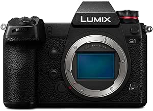 Panasonic LUMIX S1 Full Frame Mirrorless Camera with 24.2MP MOS High Resolution Sensor, L-Mount Lens Compatible, 4K HDR Video and 3.2 LCD - DC-S1BODY