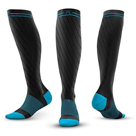 PowerLix Compression Socks for Men & Women – 20-30 mmHg Medical Stockings Support Circulation, Recovery – Best Graduated Athletic Socks for Nursing, Pregnancy, Shin Splints, Varicose Veins, Running