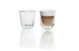 DeLonghi Double Walled Thermo Cappuccino Glasses Set of 2