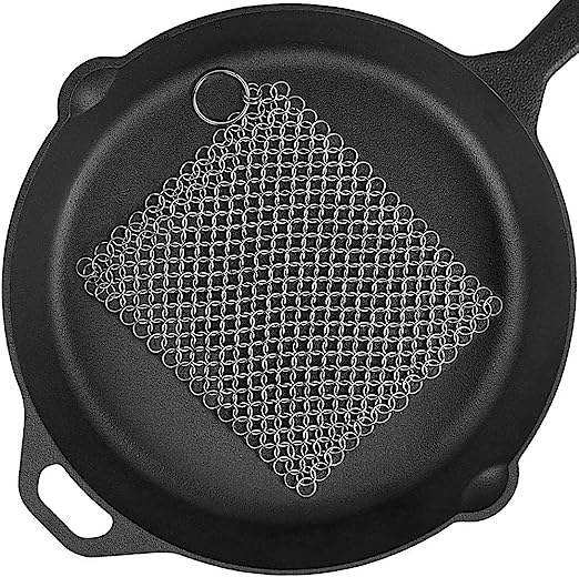 Outset Chain Mail Cast Iron Cleaner and Scrubber