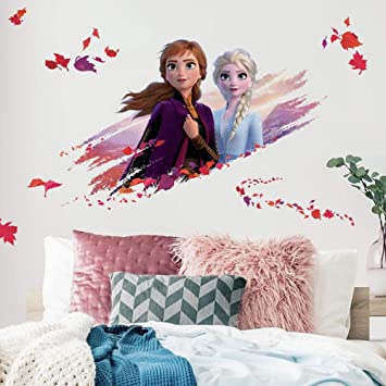 RoomMates Disney Frozen 2 Elsa And Anna Giant Peel And Stick Wall Decals