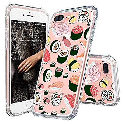 iPhone 7 Plus Case, MOSNOVO Cute Sushi Design with Premium Shock Absorption TPU Bumper Cushion   Scratch Resistant Clear Protective Cases Hard Cover for Apple iPhone 7 Plus 2016 - Clear