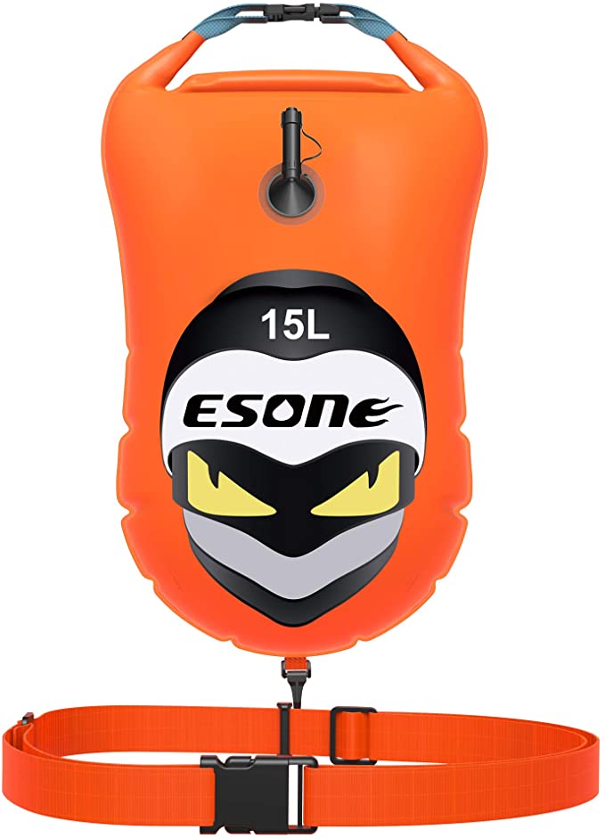 ESONE Swim Buoy - Open Water Swim Buoy. More Brighter & More Lighter & More Safer for Swimmers(15L)