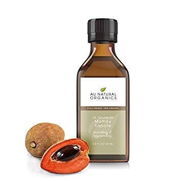 Au Natural Organics - Mamey Sapote Oil - Organic & Cold Pressed Oil - Combats Dry Skin & Hair Fall - 3.4 oz (100 ml)