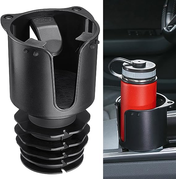 JOYTUTUS Cup Holder Expander for Car with Elastic Force Piece, Large Car Cup Holder Insert Adapter, Stable Cup Holder for YETI, Hydro Flask, Nalgene, Holder Most 8-40 oz Cups, Bottles and Mugs