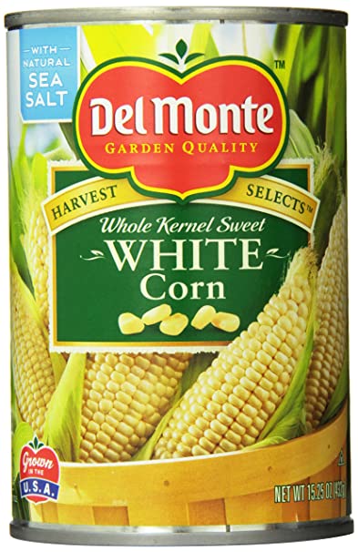 Del Monte Whole Kernel White Corn, 15.25 Ounce