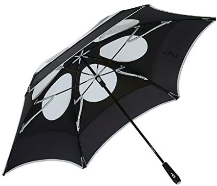 ShedRain Vortex Vent Pro Golf Umbrella: Black and Grey