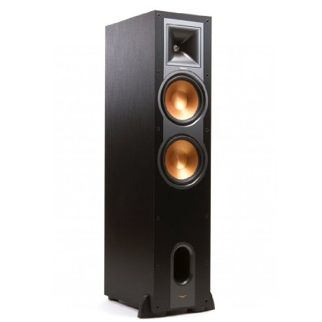 Klipsch R-28F Dual 8-Inch Floorstanding Speaker (Brushed Black)