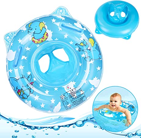 Flintronic Flotador Bebé, Anillo de Natación Inflable para Bebé, Asiento de la Piscina para Niños, Flotador Anillo de Natación de Entrenamiento para Bebés, para Bebés/Niños/Niñas 6-36 Meses