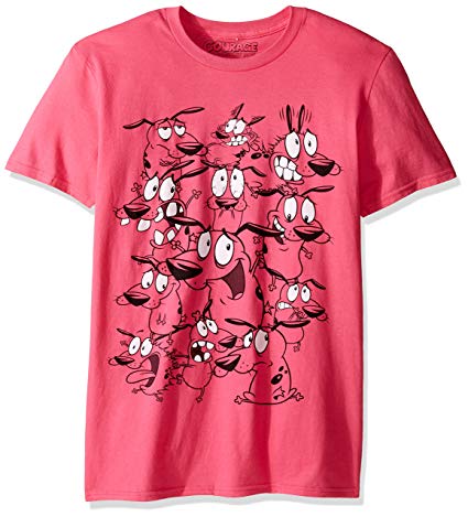 Courage the Cowardly Dog Men's Courage Poses Graphic T-Shirt