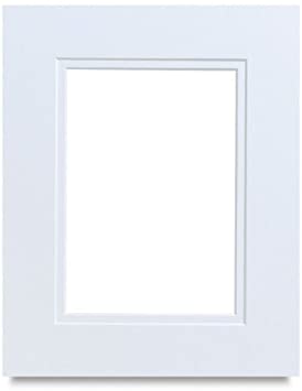 Poster Palooza White on White Double Photo Mat 16x20 for 12x18 Photos - Fits 16x20 Frame