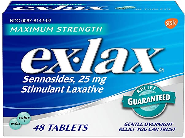 Ex-Lax Pills Maximum Strength Relief Formula 48 E