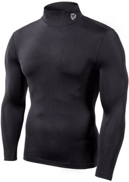 Tesla Men's Cool Dry Compression Baselayer Mock Long Sleeve T Shirts T11