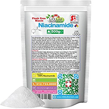 500g (1.1lb), 100% Pure Niacinamide / Nicotinamide, Vit. B3 Powder - Free Shipping