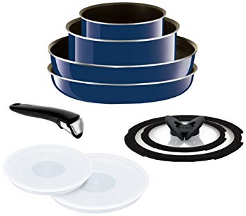 T-FAL frying pan 9-point set detachable handle Ingenio Neo Grand Bleu Premier set with a lid 9 gas fire heater dedicated L61491