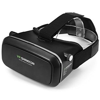 VR SHINECON 3D Virtual Reality Head-Mounted 3D Video Glasses for 4.7 - 6.0 inch Smartphone