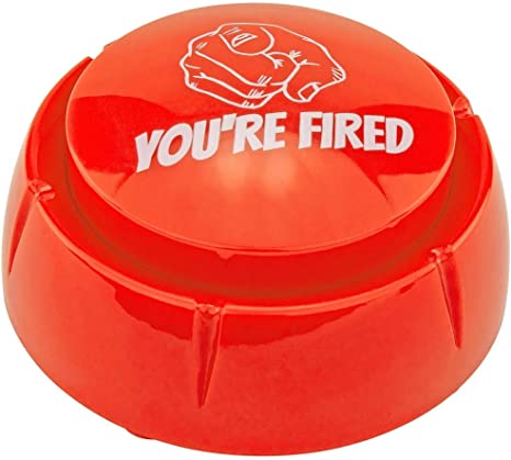 Fairly Odd Novelties TrumpedUp You're Fired Sound Button, 8 Sayings Funny Donald Trump Political Humor Gift