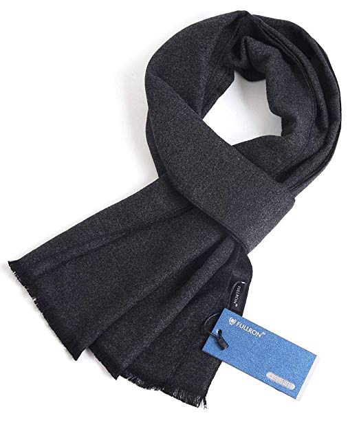 FULLRON Men Cashmere Scarf Silky & Warm - Cotton Scarves for Fall & Winter