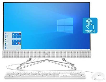 HP 24 All-in-One Computer, AMD Athlon Silver 3050U Processor, 4GB RAM (Expandable to 16GB), 256 GB Solid State Drive, Windows 10 Home (24-df0030, Snow White)