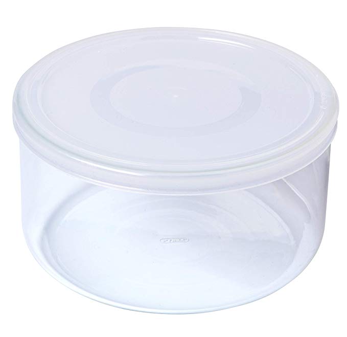 Pyrex Round Dish with Plastic Lid, 0.6L