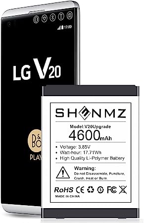 LG V20 Battery, SHENMZ 2023 New Replacement Battery for LG V20 BL-44E1F H910 H918 LS997 US996 VS995/V20 BL-44E1F Spare Battery