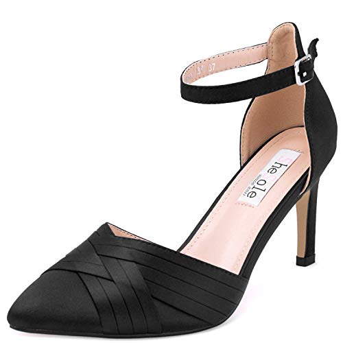 SheSole Women's Pointy Toe High Heels Stiletto Ankle Strap Pumps Dress Shoes
