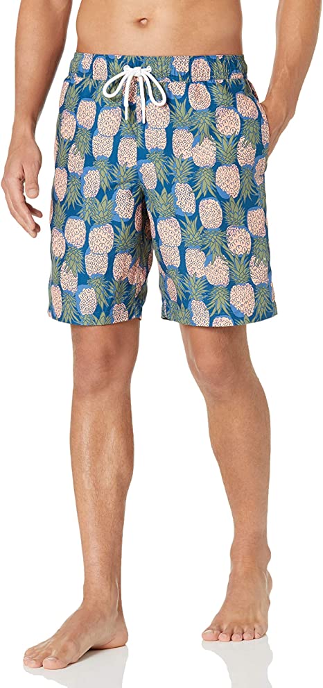 Amazon Essentials Men's Quick-Dry Print 9" Swim Trunk