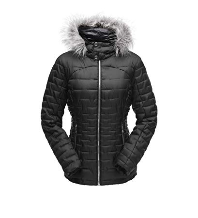 SPYDER Women’s Edyn Insulated Waterproof Down Winter Jacket with Faux Fur Hood