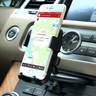 Car mount,Patea CD Slot Smartphone Car Mount Holder Cradle for All iPhone ,GPS Device And Android Devices