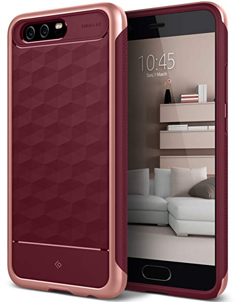 Caseology Parallax for Huawei P10 Case (2017) - Award Winning Design - Burgundy