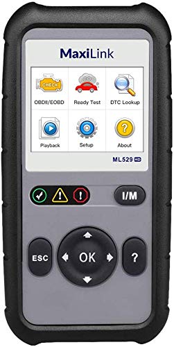 Autel MaxiLink ML529HD Scan Tool with Enhanced Mode 6 OBD2 Auto Code Reader Also for Heavy Duty Vehicles Utilizing SAE-J1939 and SAE-J1708 Protocols