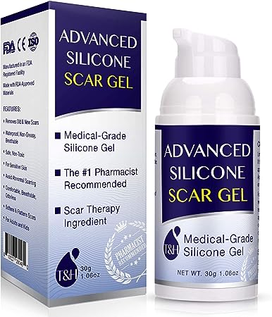 Advanced Scar Gel, Silicone Scar Gel, For Old & New Scars,Face and Body for Women and Men