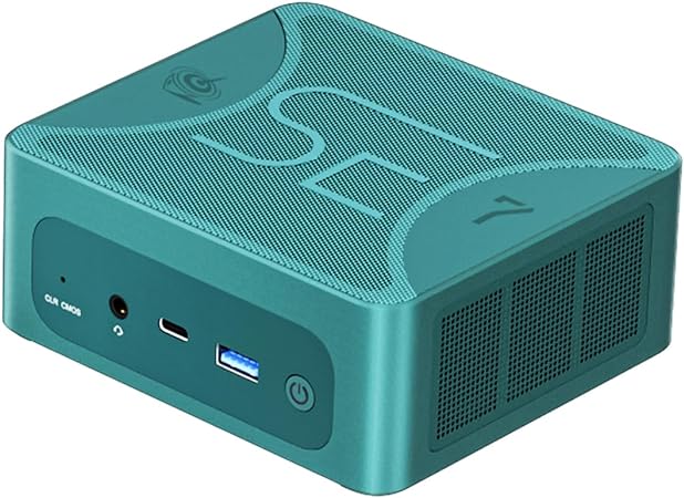 Beelink SER7 Mini PC, AMD Ryzen 7 7840HS (8C/16T, up to 5.1GHz), 32GB DDR5 1TB PCle 4.0 M.2 SSD, Mini Computer AMD Radeon 780M, 4K Quad Display HDMI DP Dual USB4 WiFi 6/2.5G LAN/BT5.2/Gaming/Office