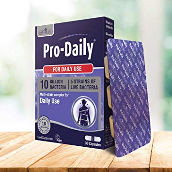 Natures Aid, Pro-Daily, 5 Billion Live Bacteria, Daily Use, Vegan, 30 Capsules