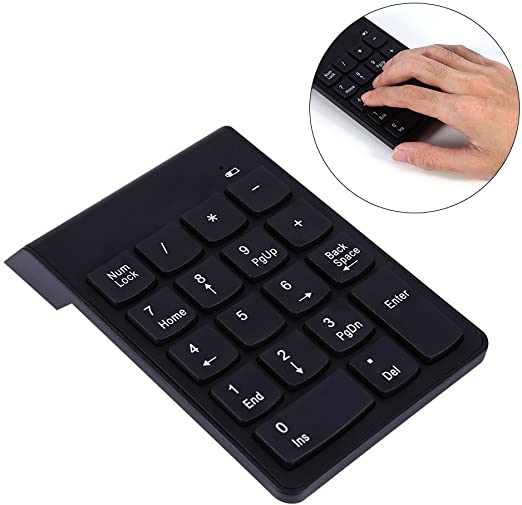 Ciglow 18 Keys USB Numeric Keypad Mini Number Pad Numpad Keyboard for Laptop Desktop PC Pro.