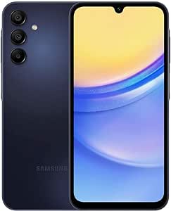 SAMSUNG Galaxy A15 5G (128GB, 2024) 6.5" 90Hz AMOLED, 50MP Camera, 4G Volte (Fully Unlocked International Model for AT&T, T-Mobile, Verizon, Global) A156U (Blue Black) (Renewed)