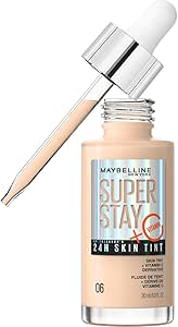 Maybelline Super Stay Skin Tint Foundation, With Vitamin C*, Foundation and Skincare, Long-Lasting up to 24H, Vegan Formula, Shade 06